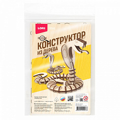 LORI Фн-053 Конструктор из дерева. Мини конструктор "Змея"