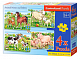 миниатюра Пазлы D3-04416 Домашние животные, 8#12#15#20 деталей, Castor Land