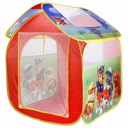 Фото GFA-PP-R Детская игровая палатка "играем вместе" "щенячий патруль" 83*80*105см в сумке