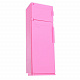 миниатюра О-1385 Холодильник. Розовый