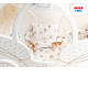миниатюра МТ 72320 Игрушка детская кровать из коллекции Shining Crown. Цвет: белоснежный шёлк