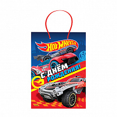 CLRBG-HWHB-03-1 Играем Вместе. Hot Wheels. С днем рождения! Пакет подарочный 33х46х20см, глянцевый у