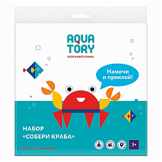 LUBBY22902 Набор "Собери краба", 3+, AQUATORY, eva, 16 элементов
