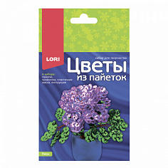 LORI Цв-033 Цветы из пайеток "Пион"