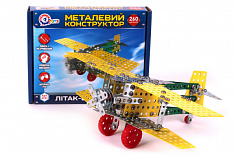МТ Т4791 Конструктор метал. САМОЛЕТ-БИПЛАН