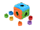 миниатюра 784н Игрушка дидактическая Кубик,синий,зеленый,оранжевый