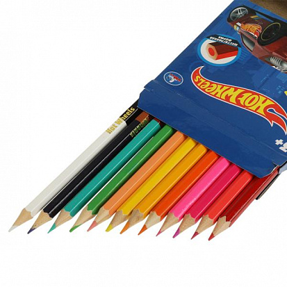 Фото CPD12-66909-HW Цветные карандаши ХОТ ВИЛС двусторонние, 24цв (12 шт.) Умка