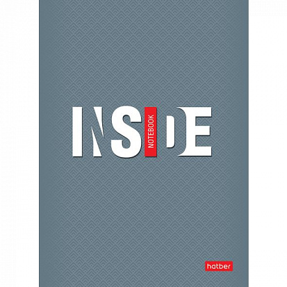 Фото товара 032162 Блокнот ХАТБЕР А6 "INSIDE", 36л., клетка, скоба (1/120) (32Б6B1) (032162)