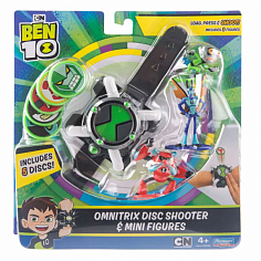 Ben 10 76938 Игровой набор (часы Омнитрикс дискомет + 3 мини-фигурки: Водохлёст, Жук, Гуманоид)