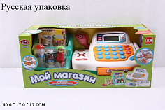 7254 касса магазина на батарейках с товарами Мой магазин русск.яз PlaySmart