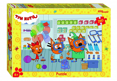Фото товара 95165 Пазл 260 Три кота. Новые истории 95165 Степ /24/