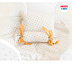 миниатюра МТ 72320 Игрушка детская кровать из коллекции Shining Crown. Цвет: белоснежный шёлк