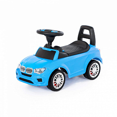 ПОЛЕ84521 Каталка-автомобиль "SuperCar" №5 со звуковым сигналом (голубая)