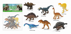 H3166-9 набор динозавры 8 штук микс плотный пластик