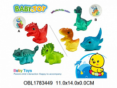 AA5015W пищалка динозавр 3 шт/сетка 2 вида