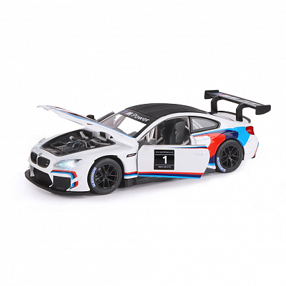 1200218JB ТМ "Автопанорама" Машинка металлическая, 1:24, BMW M6 GT3, открываются передние двери и ка фото  в Симферополе купить