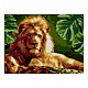 миниатюра LORI Ам-060 Алмазная мозаика 30*40 см (частичное заполнение) "Мудрый лев"