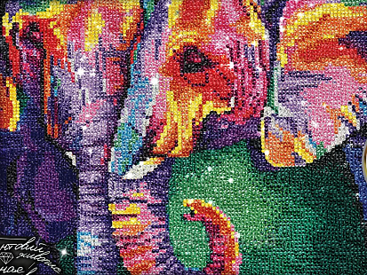 Фото Алмазная мозаика DM-03-05 слоны