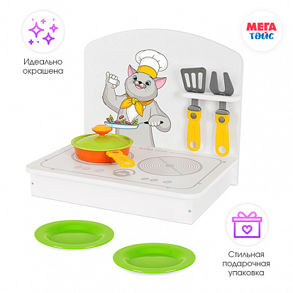 Фото товара МТ 17305 Кухня детская мини белая 7 предметов