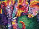 миниатюра Алмазная мозаика DM-03-05 слоны