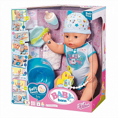 824375 кукла BABY BORN в блестящей голубой кофте
