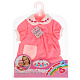 миниатюра B1045647-RU Одежда для кукол "карапуз" 40-42см, розовое платье с кармашком, на плечиках в пак.