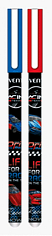 Ручка гелевая deVENTE "Racing", "Пиши-стирай", 0,5 мм, пластик, корпус рисунок, клип, синий, (505136