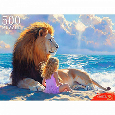 П500-8265 Пазл 500 Девочка и лев П500-8265