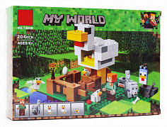 ZY800987 Конструктор "Курятник", 204 дет. в/к 29*20*6 см.