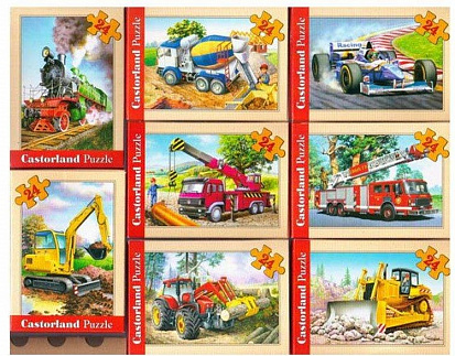 Фото товара х-Пазлы A1-02405-ВМ Спецтехника 24 детали MINI, Castor Land