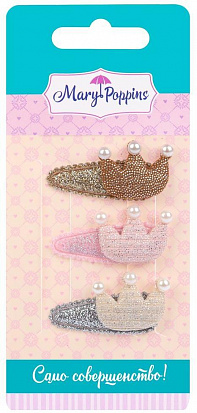 Фото товара 455305 Набор заколок "Королева" 3 шт