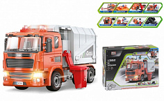 1392 конструктор мусоровоз со светом и музыкой Автомонтаж русск.яз PlaySmart