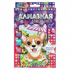 AM10X15-PESIKI Алмазная мозаика 10*15 см милая корги МУЛЬТИ АРТ