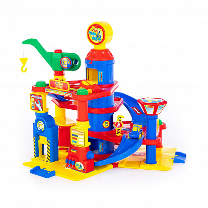 ПОЛЕ37855 Паркинг 4-уровневый с автомобилями (в коробке) фото  в Симферополе купить