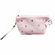 миниатюра Т21394 Lukky косметичка плюш.со стразами и жемчужинами,розовая,22х14 см,пакет,бирка (10317120/210322