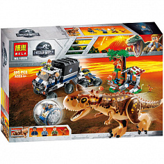 Г10926 Г10926 Конструктор BELA Парк Юрского Периода Побег от Карнотавра 595 деталей. 46x31x8 см. 109