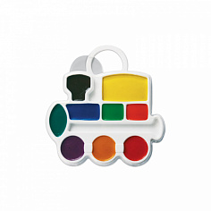 Луч 11С 683-08 Краски Акварель ЛУЧ "Паровозик" 9цв., пласт./кор., б/к (38) (11С 683-08)