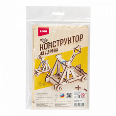 LORI Фн-035 Конструктор из дерева. Мини конструктор "Катапульта"