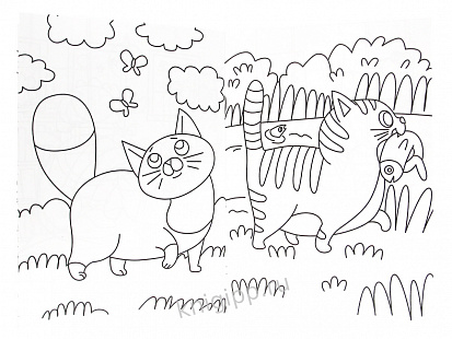 раскраска Кошек, дикая кошка, zooble от Petagonia
