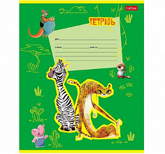 Х-12Т5В1 (086122) Тетрадь 12л # "Happy ZOO" на скобе Hatber
