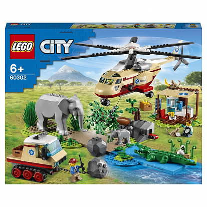 Фото 60302-L Конструктор LEGO City Wildlife Операция по спасению зверей