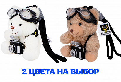 Фото товара FG250426034G Брелок Мишка с очками и фотоаппаром FG250426034G цвет в ассорт.