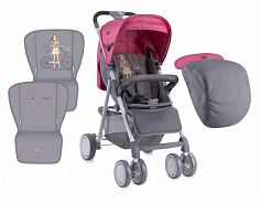 Прогулочная коляска Lorelli Aero с накидкой на ножки (Розово-серый / Rose&Grey Girl 1740;