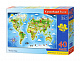 миниатюра Пазлы MX-040117 Карта мира, 40 деталей MAXI Castor Land