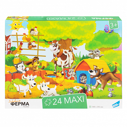 Фото товара RI2403C Пазлы "24 MAXI Ферма"