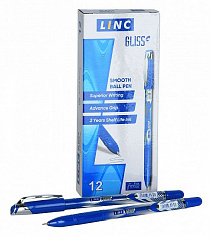 Ручка шариковая LINC "GLISS". 0,7 мм. пластик, синяя (1210F/blue) (066266) (12/72/1728)