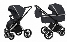 CARRELLO Детская коляска 2 в 1 CARRELLO CRL-6503 Optima Leather Black