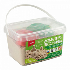 LORI Пт-027 Радужный песок 0,7 кг, 2 формочки