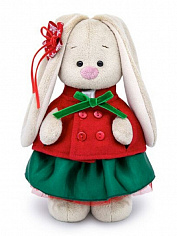 StM-239 Зайка Ми в красном жакете и зеленой юбке 32 см