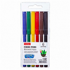 Х-FP_069860 Фломастеры 6цв. COLOR TOUR в блистере с европодвесом "Hatber"